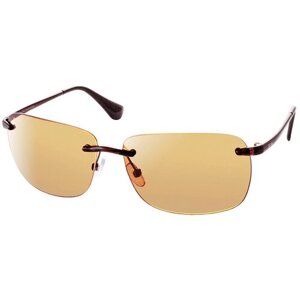 Солнцезащитные очки StyleMark, прямоугольные, поляризационные, с защитой от УФ, устойчивые к появлению царапин, для мужчин, коричневый