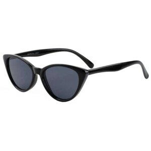 Солнцезащитные очки Tropical, бабочка, оправа: пластик, с защитой от УФ, для женщин, черный