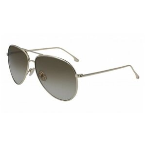 Солнцезащитные очки Victoria Beckham, авиаторы, оправа: металл, для женщин, золотой