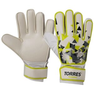 Вратарские перчатки TORRES, подкладка, размер 8, белый