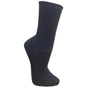 Женские носки Гамма средние, ослабленная резинка, размер 25-27, черный