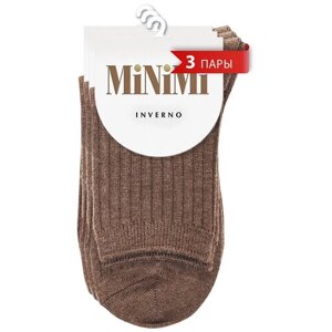 Женские носки MiNiMi средние, размер 35-38, коричневый