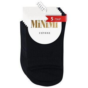 Женские носки MiNiMi высокие, 5 пар, размер 35-38, черный