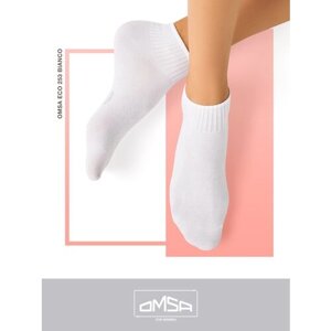 Женские носки Omsa укороченные, 12 пар, размер 25, белый