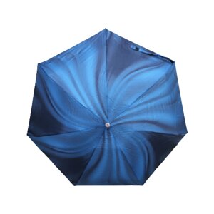 Зонт Frei Regen, автомат, 3 сложения, купол 85 см., 7 спиц, для женщин, синий