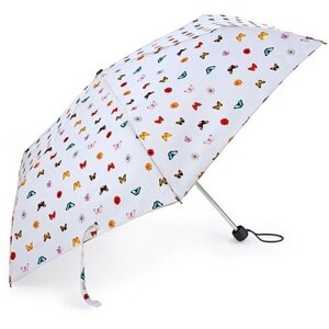 Зонт FULTON, механика, 3 сложения, купол 86 см., 6 спиц, чехол в комплекте, для женщин, белый