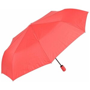 Зонт Rain Lucky, полуавтомат, 3 сложения, купол 98 см., 8 спиц, для женщин, красный