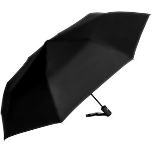 Зонт Rainbrella, полуавтомат, 3 сложения, купол 102 см., 10 спиц, система «антиветер», чехол в комплекте, черный