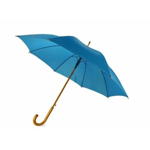 Зонт-трость NO NAME, полуавтомат, для мужчин, синий