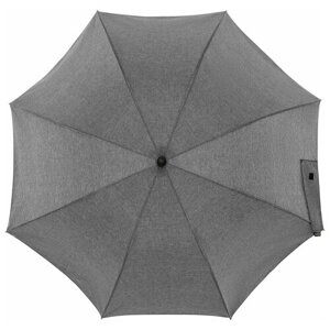 Зонт-трость Noname, полуавтомат, купол 102 см., 8 спиц, чехол в комплекте, серый
