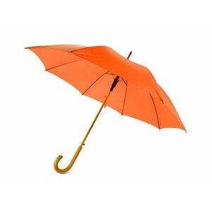 Зонт-трость Oasis, полуавтомат, для мужчин, оранжевый