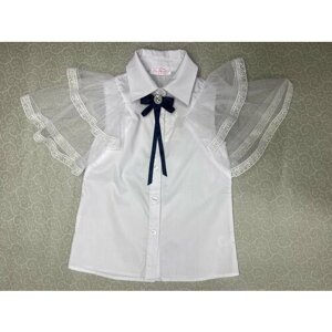 Блуза Colabear, размер 122/64, белый
