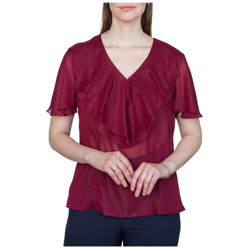 Блуза Galar, размер 48, красный, бордовый