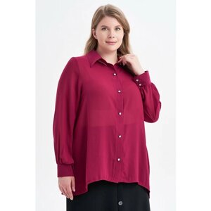 Блуза Olsi, размер 68, бордовый