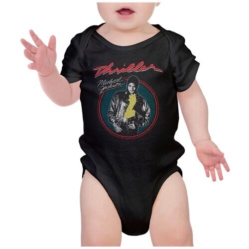 Боди детское Wild Child Майкл Джексон / Michael Jackson Для новорожденных Для малышей, размер 12-18 мес.