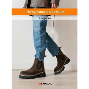 Ботинки челси LAMACCO, размер 36, коричневый, черный