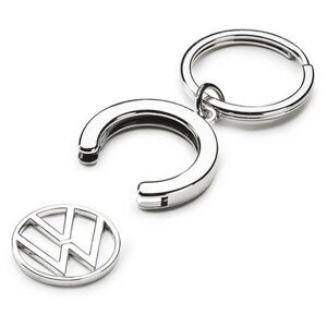 Брелок VOLKSWAGEN, металл, Volkswagen, серебряный
