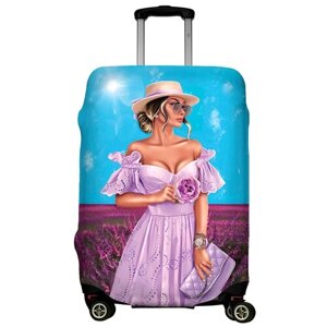 Чехол для чемодана "Liya pink" размер M