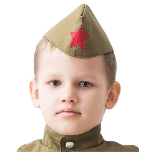 Детская пилотка военного, обхват головы 55 см