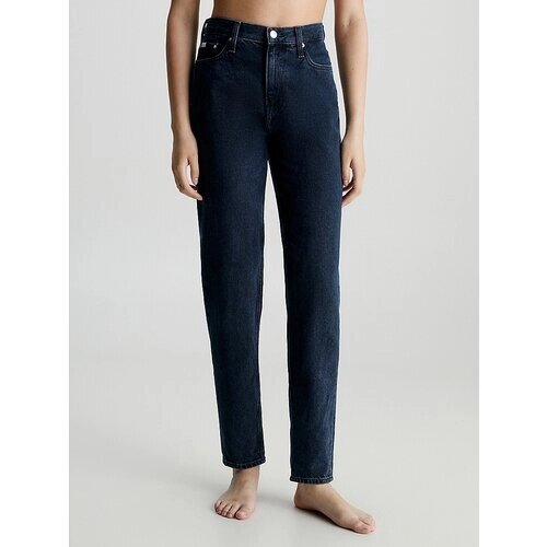 Джинсы мом CALVIN KLEIN High Rise Mom Jeans, размер 29/32, синий