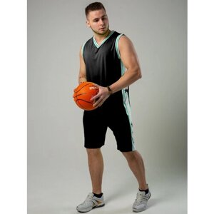 Форма CroSSSport баскетбольная, шорты и майка, размер 50, черный