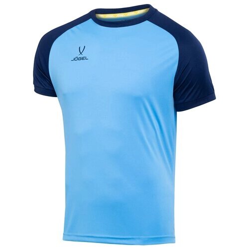 Футбольная футболка Jogel, силуэт прямой, влагоотводящий материал, размер XL, синий, голубой