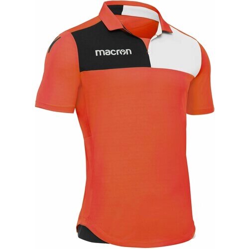 Футбольная футболка macron, размер S, оранжевый