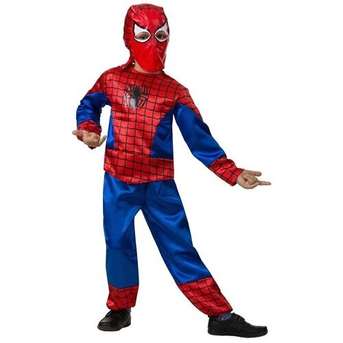Карнавальный костюм «Человек-паук», текстиль, размер 32, рост 122 см