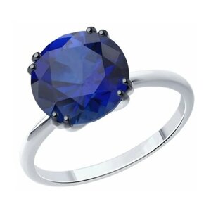 Кольцо Diamant online, серебро, 925 проба, корунд, размер 19.5
