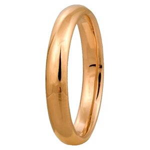 Кольцо обручальное Юверос красное золото, 585 проба, размер 16