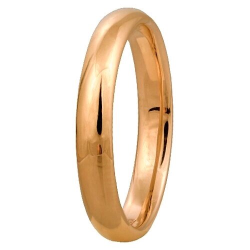Кольцо обручальное Юверос красное золото, 585 проба, размер 20.5