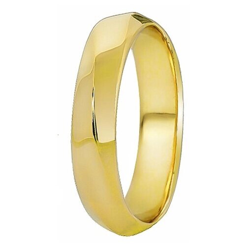Кольцо обручальное Юверос желтое золото, 585 проба, размер 18