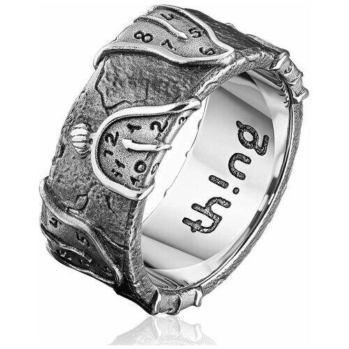 Кольцо Thing Jewelry, размер 19, серебряный