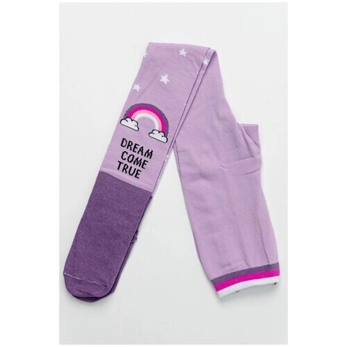 Колготки Berchelli для девочек, фантазийные, размер 98-104, фиолетовый