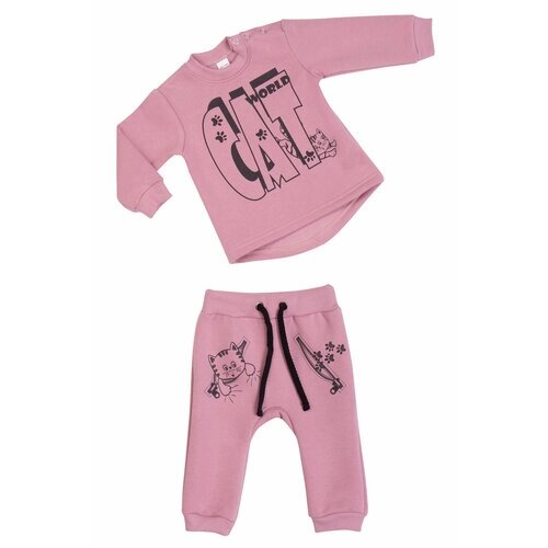 Комплект одежды little WORLD OF ALENA, размер 98, розовый