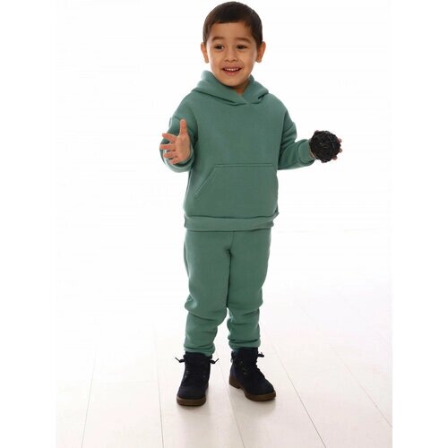 Комплект одежды Милаша, размер 98, зеленый, хаки