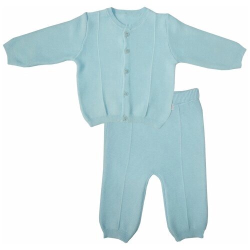 Комплект одежды Папитто детский, брюки, размер 62, голубой