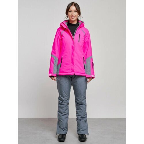 Комплект с полукомбинезоном MTFORCE для сноубординга, зимний, силуэт прямой, карманы, карман для ски-пасса, подкладка, капюшон, мембранный, утепленный, водонепроницаемый, размер XL, розовый