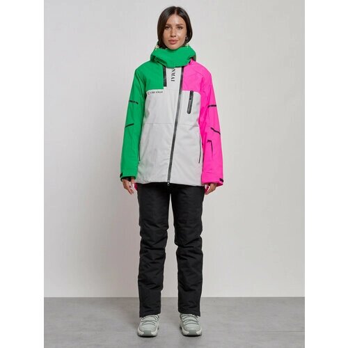 Комплект с полукомбинезоном MTFORCE, зимний, силуэт прямой, карманы, карман для ски-пасса, подкладка, капюшон, мембранный, утепленный, водонепроницаемый, размер S, розовый