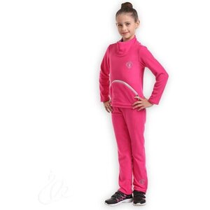 Костюм Царевна-Лебедь для девочек, свитшот и брюки, размер 30/122, розовый