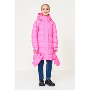 Куртка Baon, демисезон/зима, удлиненная, размер 122, розовый