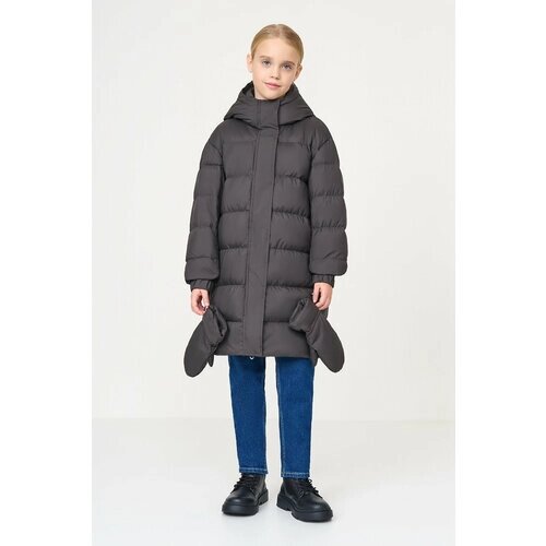 Куртка Baon, демисезон/зима, удлиненная, размер 140, коричневый