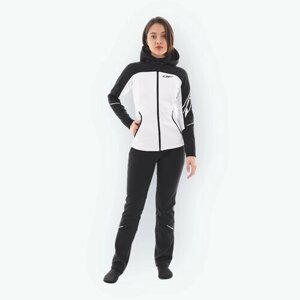 Куртка DRAGONFLY Куртка женская с капюшоном Dragonfly Explorer 2.0 Black and White, размер S, черный, белый