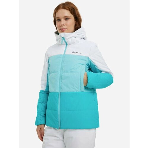 Куртка GLISSADE, размер 50, голубой, белый