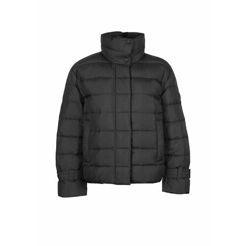 Куртка Woolrich, средней длины, силуэт свободный, карманы, без капюшона, размер S, черный
