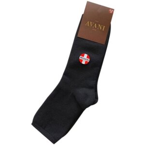 Мужские носки AVANI, 50 пар, классические, махровые, утепленные, размер 29, черный