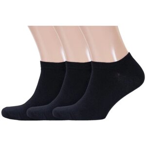 Мужские носки Красная Ветка, 3 пары, размер 25, черный