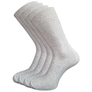 Мужские носки ЛЧПФ, 4 пары, классические, вязаные, размер 25 (39-40), серый