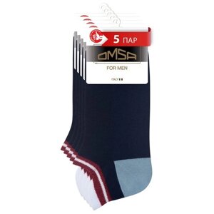 Мужские носки Omsa, 5 пар, размер 36-38, синий