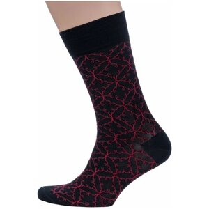 Мужские носки Sergio di Calze, 1 пара, классические, размер 25, красный